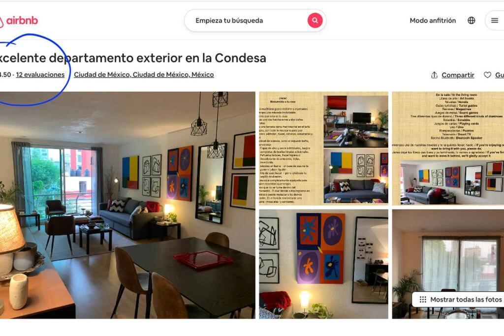 Excelente Departamento En La Condesa Apartment เม็กซิโกซิตี้ ภายนอก รูปภาพ